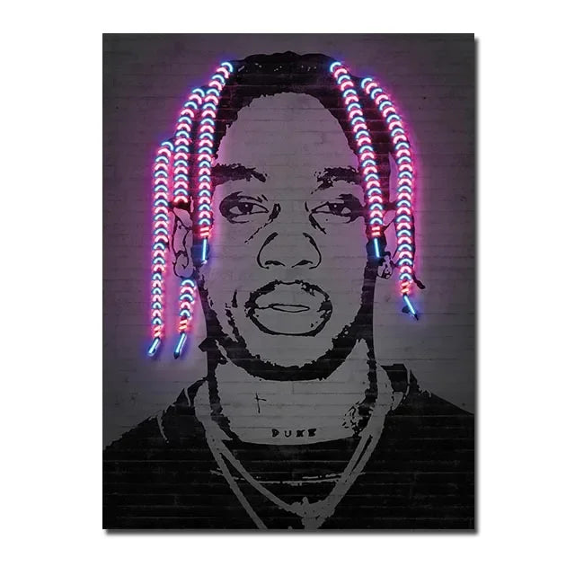 Rap Neon Posters