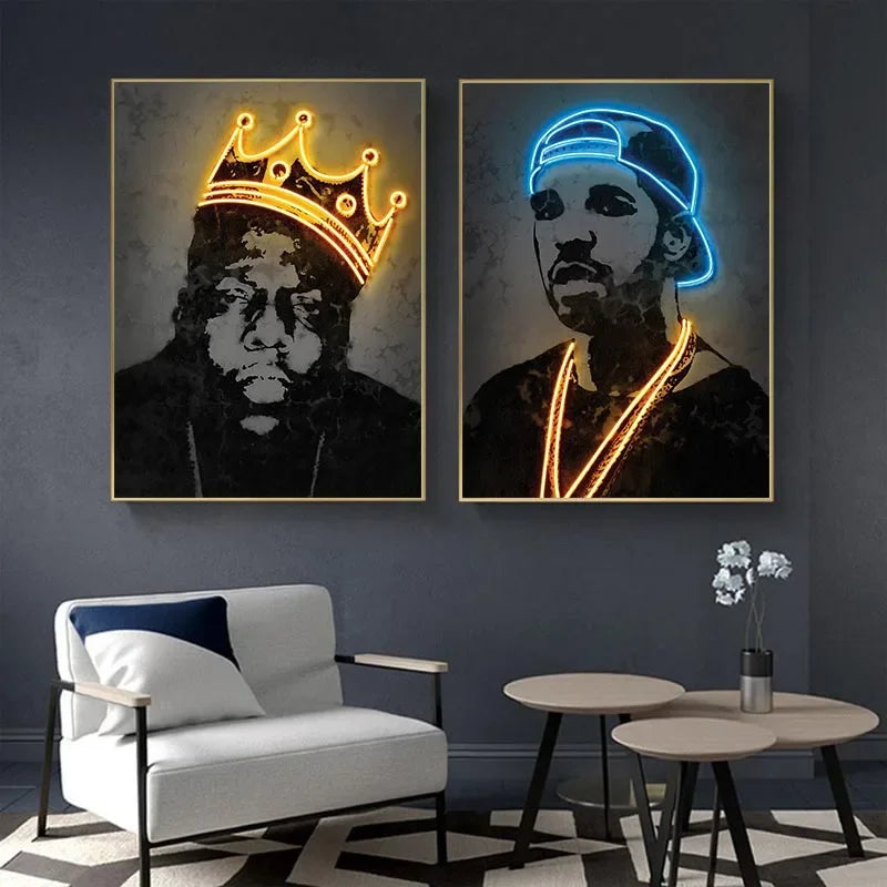 Rap Neon Posters